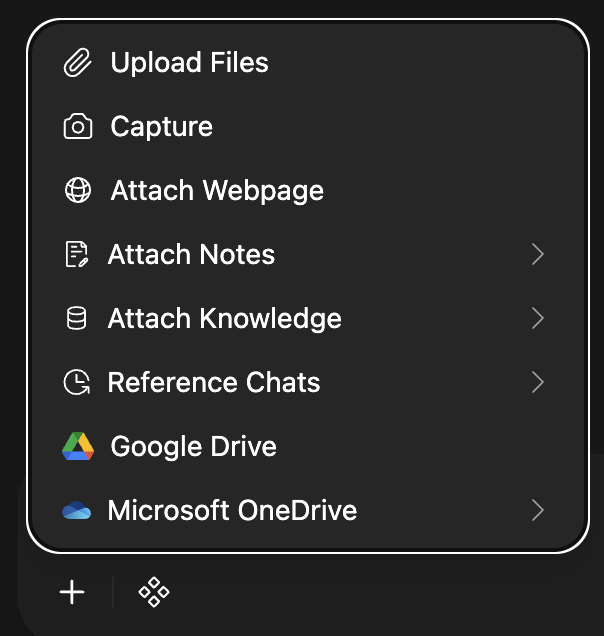 Cloud storage integration in AI·Collab chat window